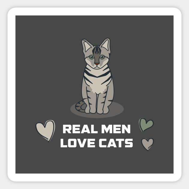 Real Men Love Cats Cat Daddy Sticker Teepublic