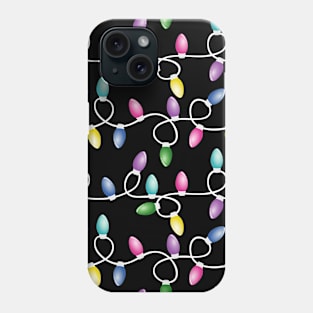 Christmas Lights Pattern - Tree Lights Phone Case