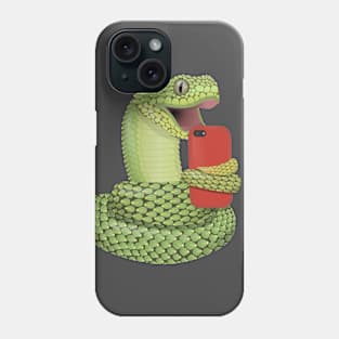 Selfie snake with an iphone Phone Case