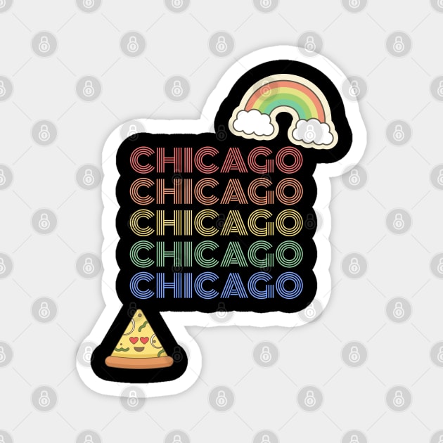 Chicago Pride Magnet by TJWDraws