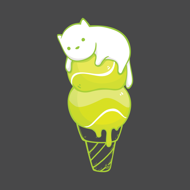 Ice cream Cat Cat TShirt TeePublic