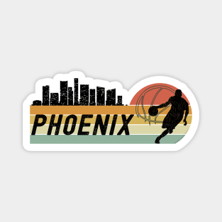 Basketball Fans Phoenix AZ Cityscape Magnet