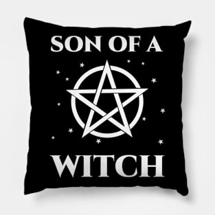 Son Of A Witch Funny Wiccan Humor Pillow