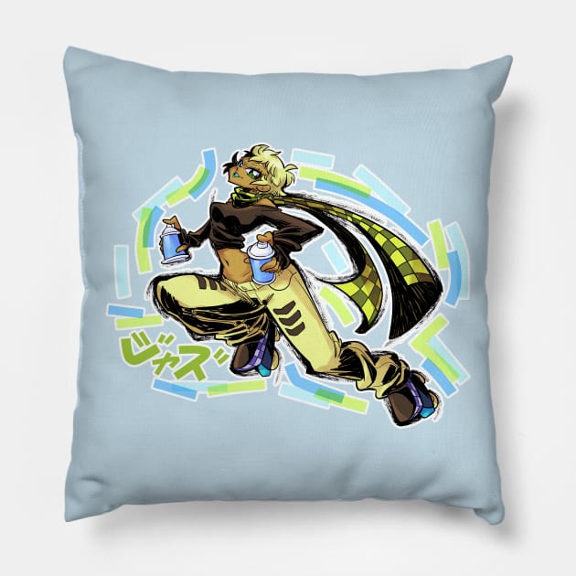 Jet Set Radio : Jazz Pillow by Rafchu