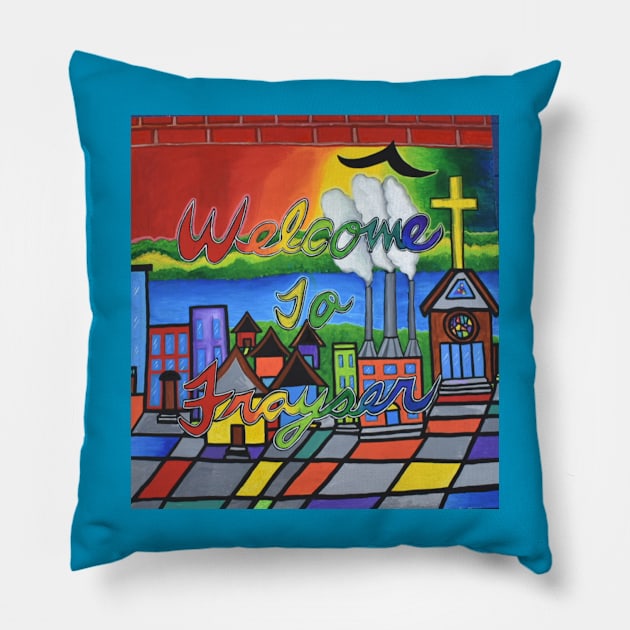 W2F Welcome To Frayser: The Neighborhoods Pillow by welcome to frayser@BRANDZS