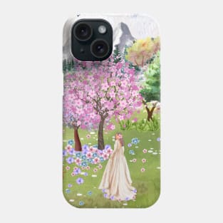 The flower lady Phone Case