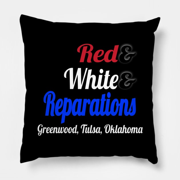 Red& White& Reparations Pillow by SubversiveWare