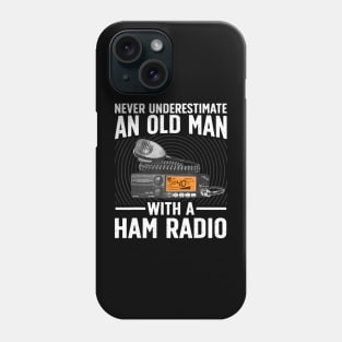 Ham Radio Art For Grandpa Men Amateur Radio Ham Operator Phone Case