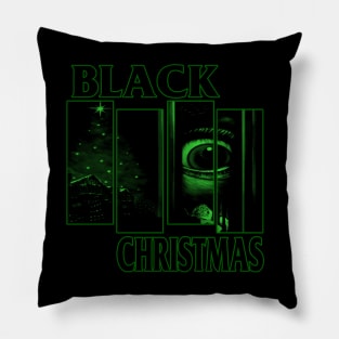 Black Christmas (Green Version) Pillow