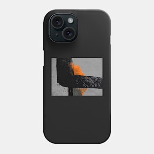 Minimal Orange on Black Phone Case