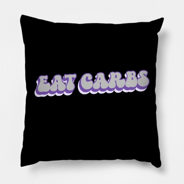 Eat Carbs Groovy Retro Pillow by stressless