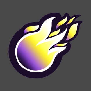 Nonbinary Pride Fireball T-Shirt