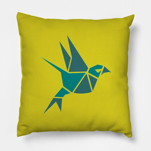 Origami Pigeon Pillow by Fox1999