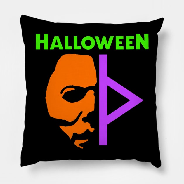 Michael Myers / Thorn Symbol Pillow by The_Shape