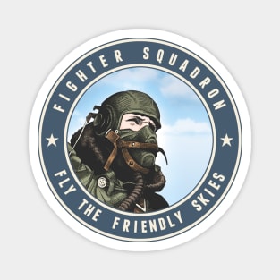 Fighter Squadron Blue Magnet