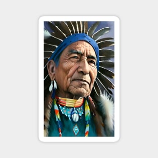 Native american leader Magnet