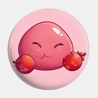 Pink Slime Pogofruits Pin