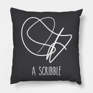 a scribble Pillow