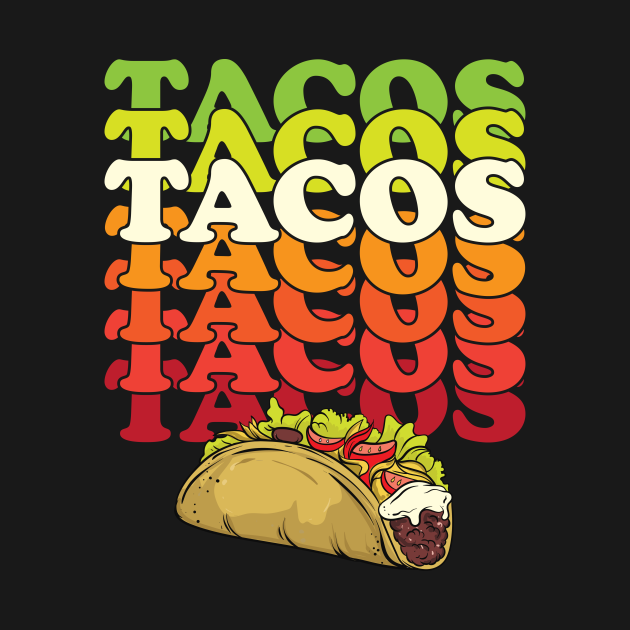 Retro Taco - Taco - T-Shirt | TeePublic