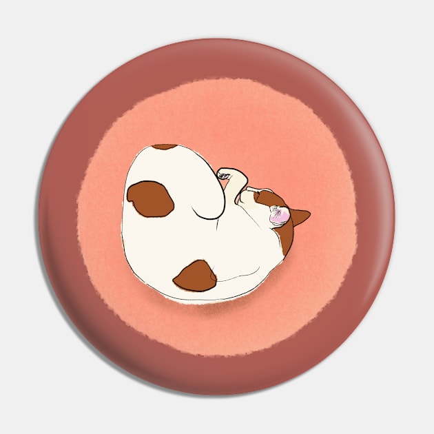 Soya the cat - sleeping Pin by Chigurena