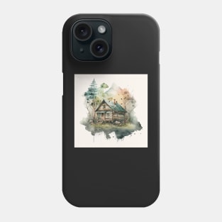 Woods Cabin Ornament Phone Case