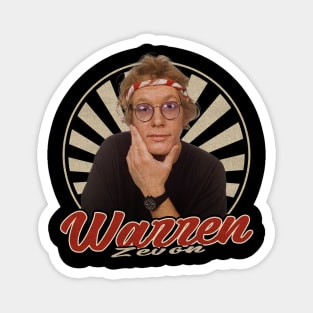 Vintage 80s Warren Zevon Magnet