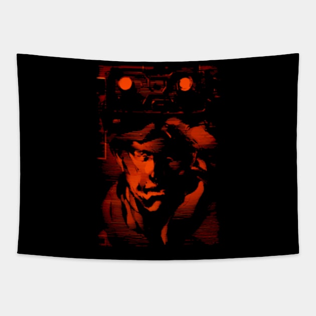 Snake Vision Tapestry by winsarcade