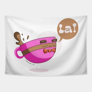 The Pink Palace - Coffee Lovers - La! Ritchie Mug Tapestry