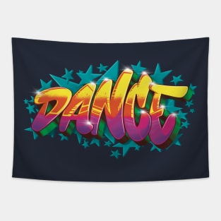 Dance Graffiti Style Tapestry