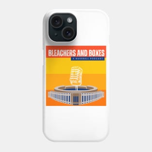 Bleachers and Boxes: A Baseball Podcast Phone Case