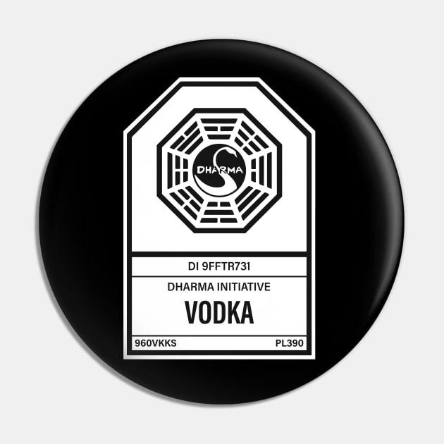 Dharma Initiative Vodka Pin by n23tees