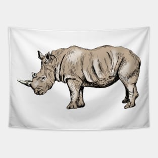 Rhinoceros Print Tapestry