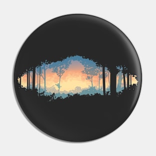 Sunset Forest Knockout Pin