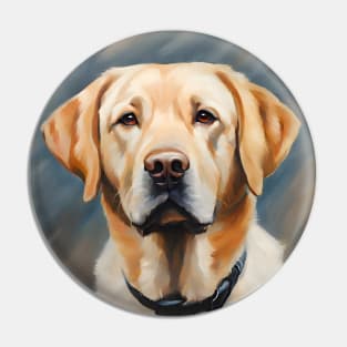 Labrador Retriever Dog Breed Oil Painting Pin