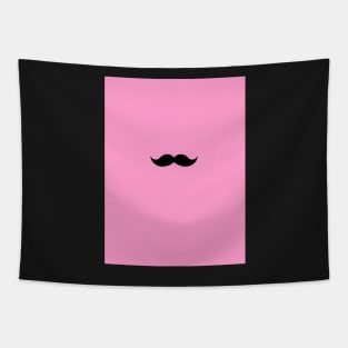 moustache- pink background Tapestry