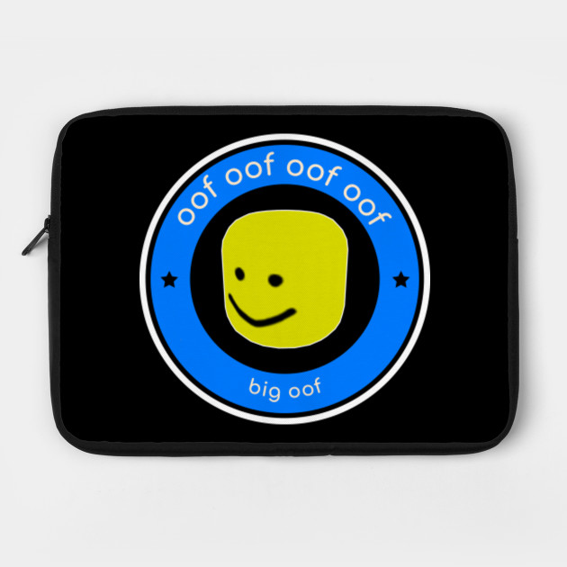 Roblox Big Head Big Oof Noob Meme Roblox Laptop Case Teepublic - roblox oof deep