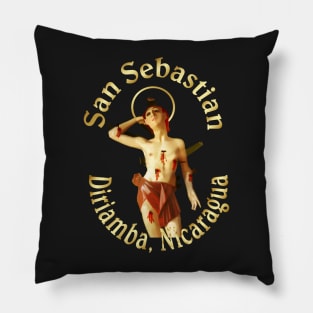 San Sebastian Diriamba Nicaragua Santo Patron Catholic Saint Pillow