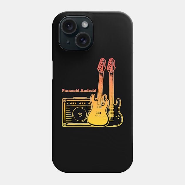 Paranoid Android Play With Guitar Phone Case by Stars A Born