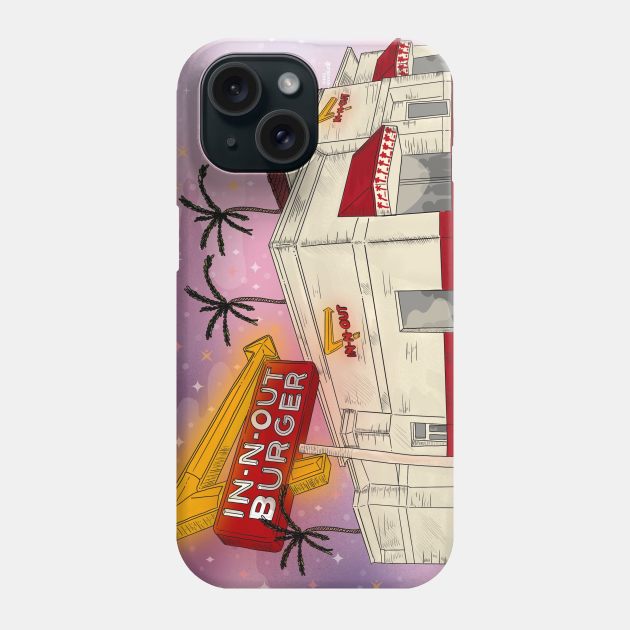 In-N-Out Phone Case by DejaDoodlesArt