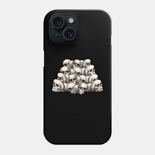 The skull head drawing png image Phone Case