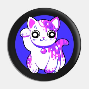 Messy Lucky Kitty Pin