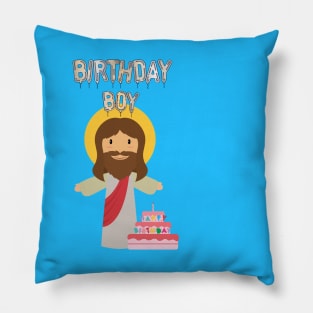 birthday boy jesus christ christmas Pillow