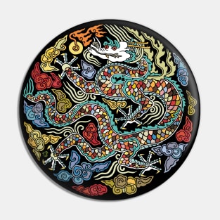 colorful dragon Pin