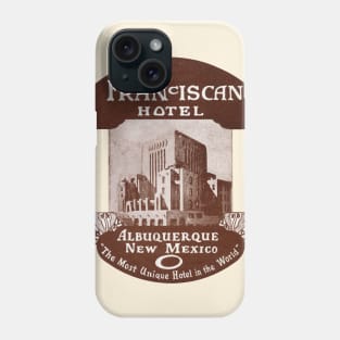 1923 Franciscan Hotel Albuquerque New Mexico Phone Case