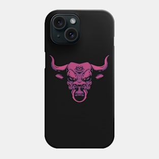 Neon bull Phone Case