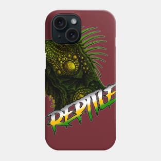 drawing iguana Phone Case