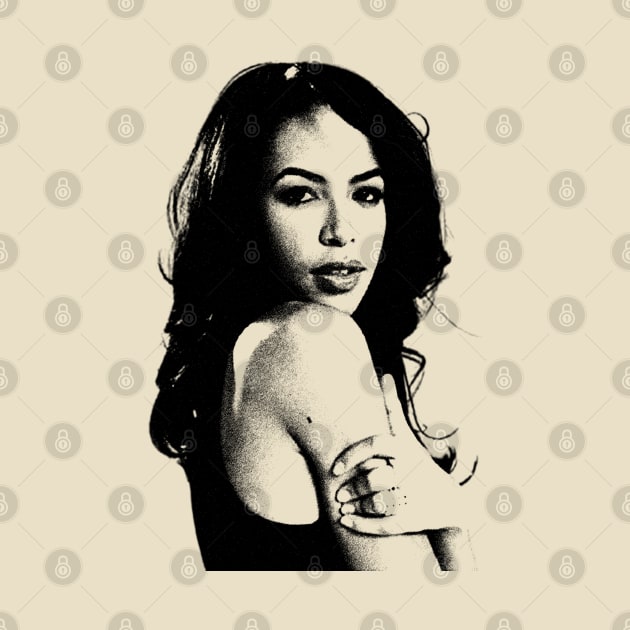 Black White Aaliyah by Legacy BG