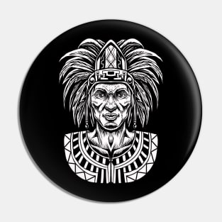 Native Mesoamerican History - Moctezuma - Aztec Empire Pin