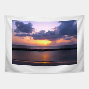 Pink and Purple Seven Mile Sunset in the Caribbean Tapestry