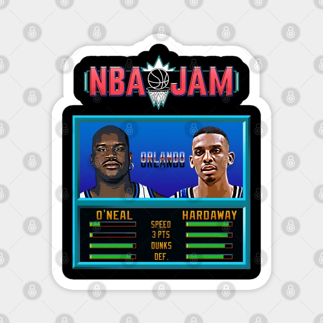 NBA JAM - CLASSIC - THE BEST DUO's EDITION_SHAQ&Penny Magnet by Buff Geeks Art